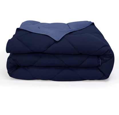 Solid Reversible Microfiber Comforter Hypoallergenic Microfiber Duvet Cover Tumble Dryable