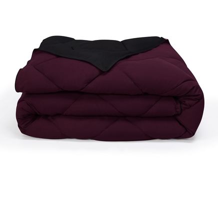 Washable Solid Microfiber Comforter Reversible Hypoallergenic Microfiber Quilt Set