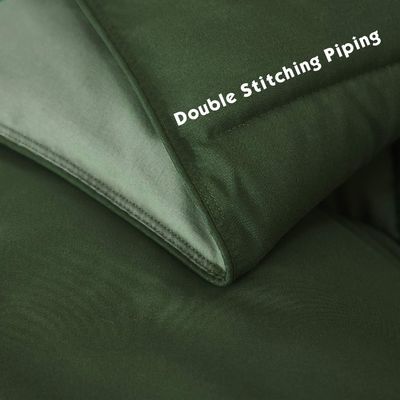 Tumble Dryable Bicolor Soft Microfiber Comforter Reversible Microfiber Quilt Set