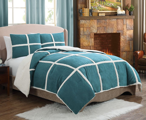 Luxurious Lake Fleece Comforter 150-400gsm Polyester Filling Winter Warmth