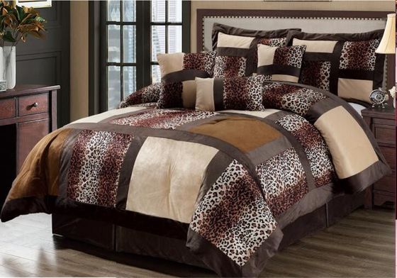 Super Soft Combined Velvet Fleece Comforter Set Winter Warm Bedding Blanket