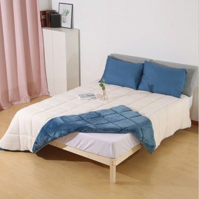 Ultimate Sherpa Throw Luxurious Plush Reversing to Microsherpa Throw Blanket Comforter