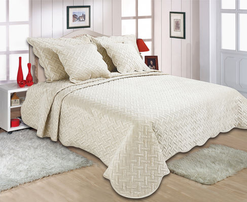 Hypoallergenic Reversible Velvet Polyester Bedspread
