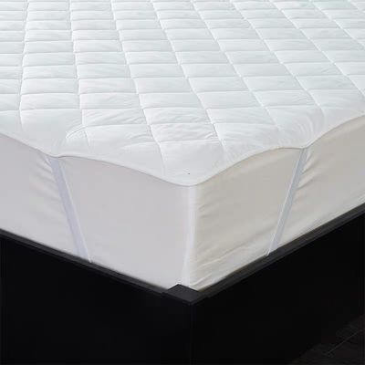 120gsm To 1200gsm White Mattress Topper King Cooling Mattress Pad Filled Polyester Mattress Cover
