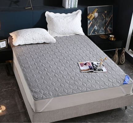 Microfiber Fabric Waterproof Mattress Protector Ultrasonic Mattress Topper 100gsm - 150gsm