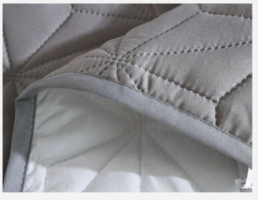 Microfiber Fabric Waterproof Mattress Protector Ultrasonic Mattress Topper 100gsm - 150gsm