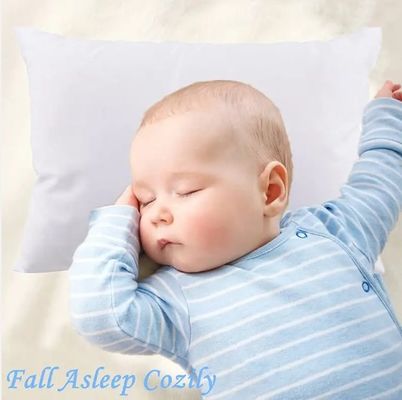Solid Color Kids Pillow Soft Breathable Infant Sleep Pillow With Microfiber Filling