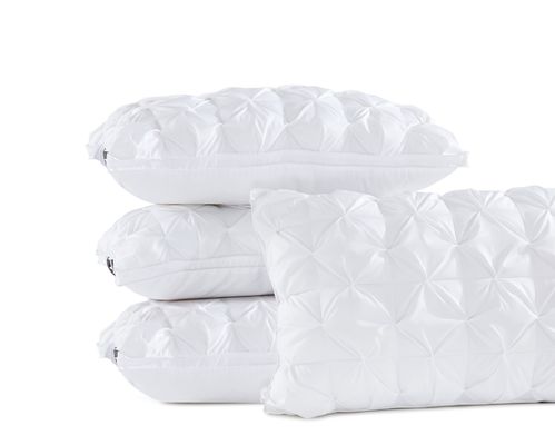 Waffle Gusset White Microfiber Pillow Double Stitching Design Breathable