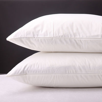 Breathable White Rectangle Stuffed Microfiber Sleeping Pillow Machine Washable