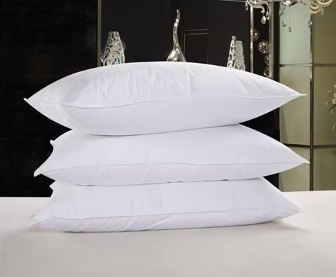 Breathable Luxury Down Pillow Hypoallergenic 100% Cotton Cover Down Neck Roll Pillow