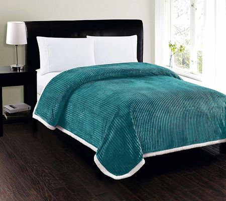 Soft Green Flannel Blanket Queen Size Adults Children Flannel Fleece Blanket