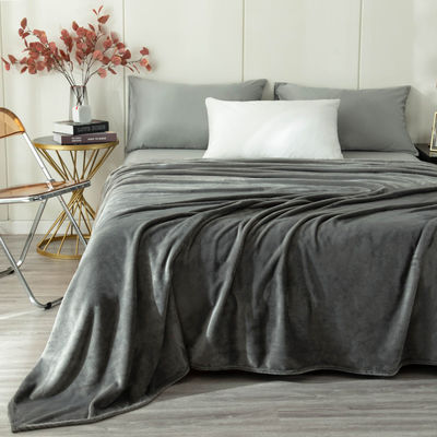 Lightweight Warm Coral Fleece Throw Blanket Cozy Breathable Coral Bed Blanket