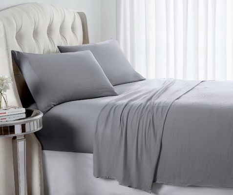 Modern Hypoallergenic Microfiber Bed Sheet Fitted Sheet For Bedroom Comfort