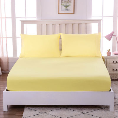 Breathable Plain Cotton Bed Sheet Hypoallergenic Soft Cotton Bed Sheets