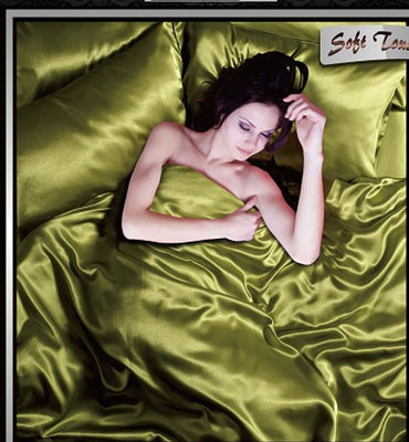 Super Soft King Queen Size Satin Sheets Microfiber Bed Sheet Set In White Gray Beige Blue
