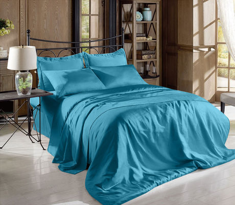 Fade Resistant Satin Bed Sheet Set Modern Satin Sheets Full For Bedroom