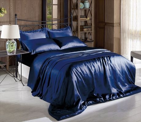 All Season Hypoallergenic satin bed sheet Machine Washable Satin Bottom Sheet