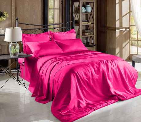 Luxurious Satin Fitted Sheet Queen Hypoallergenic Queen Bed Satin Sheets Set Machine Washable