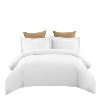 Solid Color 100% Microfiber Duvet And Pillow Cover Set Suitable Plain Pattern