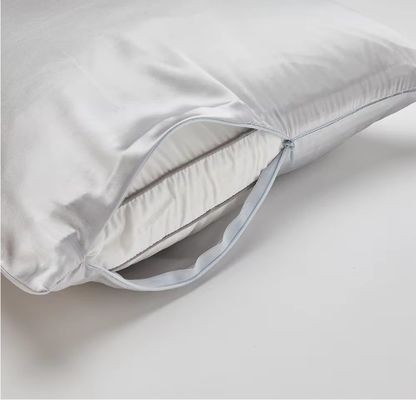 Hypoallergenic Satin Pillow Case Set with Hidden Zipper Closure