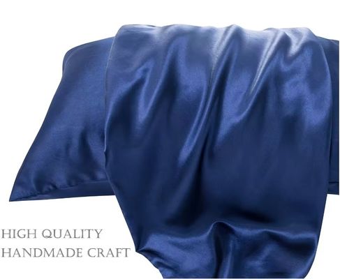Envelope Satin Pillow Case In White Gray Beige Blue Machine Washable Customization Available