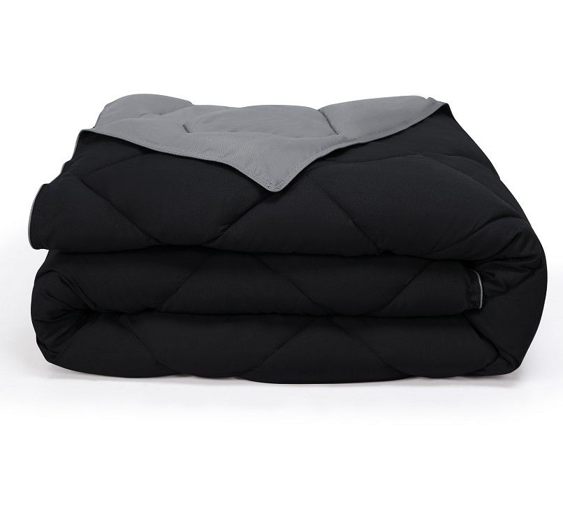 Bicolor Solid Microfiber Comforter Hypoallergenic 150gsm - 400gsm Microfibre Quilt