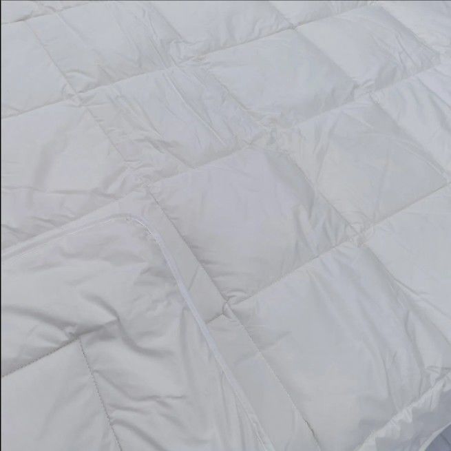 White 200TC 100% Cotton Comforter All Season Fabric Comforter With Polyester Filling
