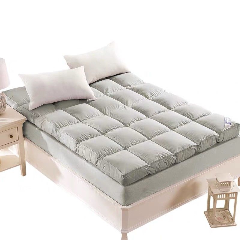 Quilted Cotton Polyester Blend Mattress Protector 5cm To 20cm Queen Bed Topper Waterproof