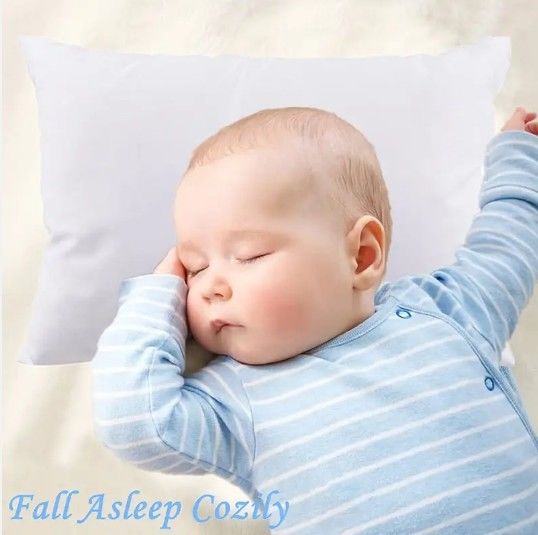 Solid Color Kids Pillow Soft Breathable Infant Sleep Pillow With Microfiber Filling