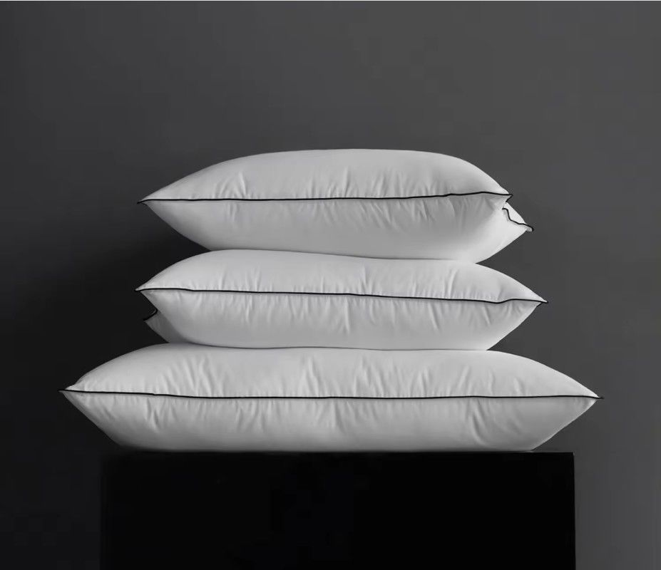 Medium Durability 100% Cotton Pillow 0.5kg - 2kg Fluffy Queen Size Bed Pillows