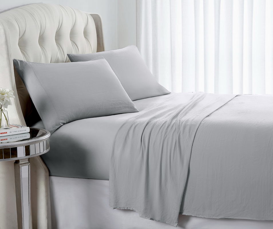 100% Polyester / Cotton Microfiber Bed Sheets King Size Queen Size For Hotel Home