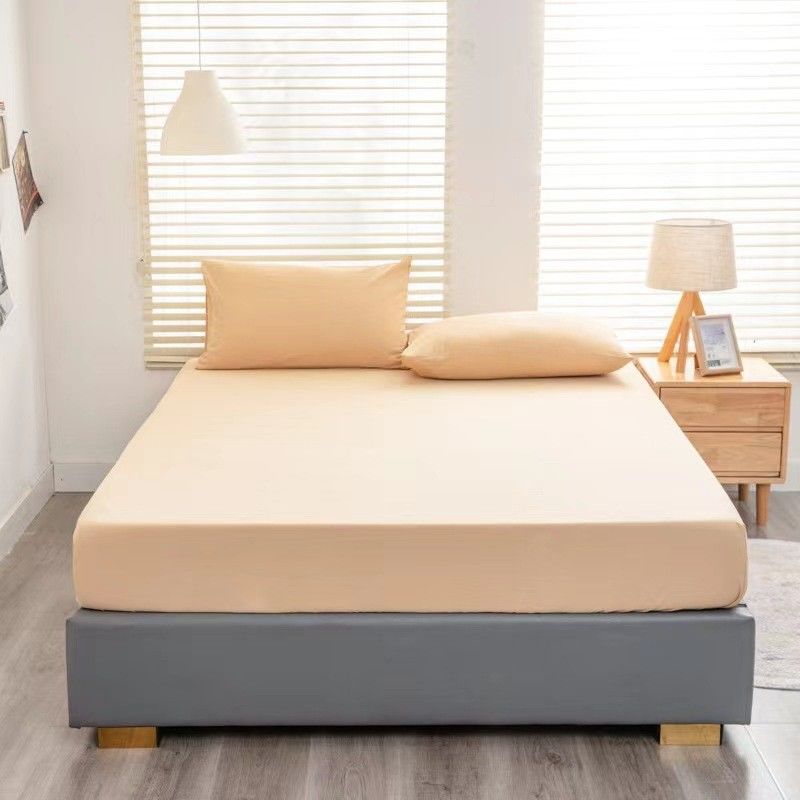 Soft 100% Cotton White 233 Thread Count Bed Sheet Set For All Season Comfort