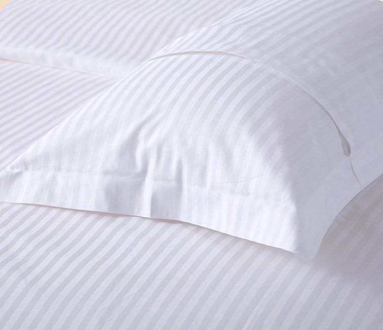 Satin Stripe Soft Pillow Cases Set Personalised Silk Pillowcase For Comfort  Hypoallergenic