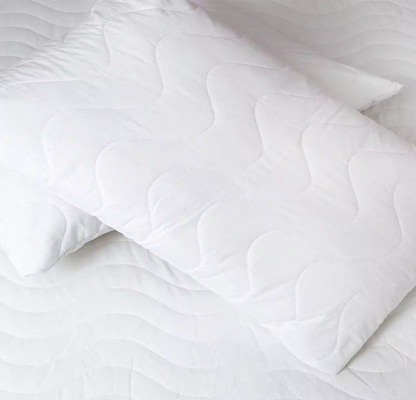 Quilted Cotton Pillow Case Set Custom Pillow Cases Waterproof Hidden Zipper Closure Machine Washable